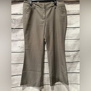 New York & Company Beige Textured Women's Dress Pants Office 14